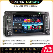 Produktbild - 64GB DAB+Android 12 Autoradio GPS Navi SWC CD CarPlay Für VW T5 Multivan Touareg