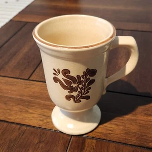 Pfaltzgraff Village GrandMug/Footed Pedestal Mug 5.25" Tall Vintage USA - Picture 1 of 9