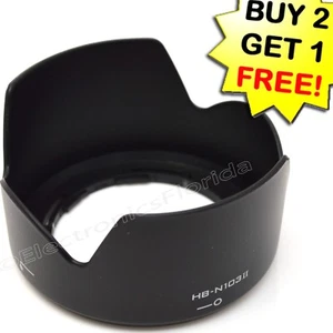 Camera Lens Hood HB-N103II for Nikon 1 VR 10-30mm f/3.5-5.6 V1 V2 J1 J2 J3 - Picture 1 of 4