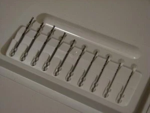 Watchmaker drill bits set 10 pieces Ø 1.0 – 2.2 mm Bohrer set. New Old Stock - Bild 1 von 2