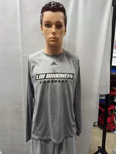 LIU Brooklyn Blackbirds Lacrosse Adidas Long Sleeve Shirt S NCAA - Picture 1 of 6