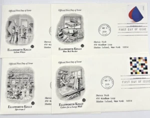 Ellsworth Kelly / FDC First Day Issue Envelopes/ lot of 4 - Picture 1 of 5