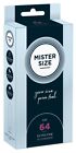 Mister Size 10 pz Profilattici su Misura 64 mm sicuri e sottili latex di qualità