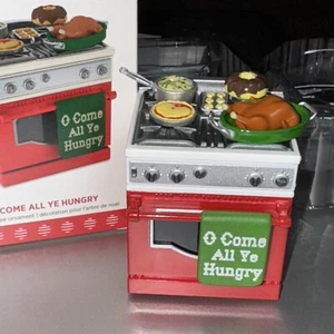 Estufa de cocina O Come All Ye Hungry 2017 adorno de recuerdo con sello - Imagen 1 de 12
