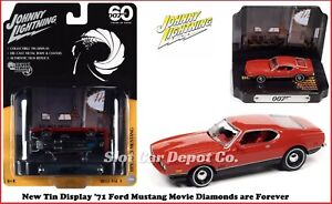 Johnny Lightning '71 Mustang Tin 007 Movie Diamonds are Forever 1:64 Scale DR016