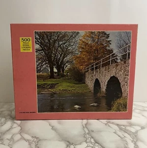 LITTLE WOLF RIVER, WISCONSIN NEW & SEALED Vtg Rainbow Works 500 Piece Puzzle - Picture 1 of 13