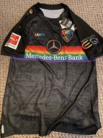 STUTTGART 2022-2023 DIVERSITY KIT VFB Jako SMALL Bundesliga Shirt Jersey Soccer Cover