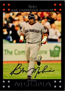 2007 Topps Bengie Molina #4 San Francisco Giants Baseball Card