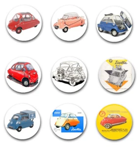 INSIGNIAS DE BOTÓN DE 25 MM X9 CON EL COCHE BURBUJA - Imagen 1 de 1