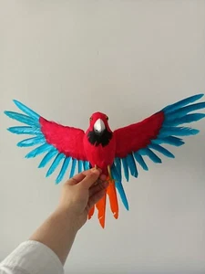 cute simulation parrot model foam&feather colorful wings parrot about 30x50cm - Picture 1 of 5