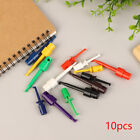 10pcs Test Hook Clip Test Probe For Electronic Testing Mini Grabber Connector