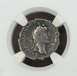 Barbarous Issue AR Denarius Silver Roman Coin 2nd Century AD, NGC Choice F - Picture 1 of 5