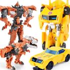 2PCS Transformer JY675 Bumblebee Grimlock Dinosaur Action Figure Kids Xmas Toy