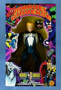 FIGURA DE LUJO DE 10 PULGADAS VENOM AS EDDIE BROCK MARVEL UNIVERSE COMICS TOY BIZ - Imagen 1 de 2