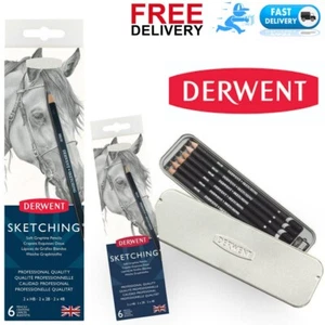 Derwent Sketching Pencils 6 Tin - Picture 1 of 4