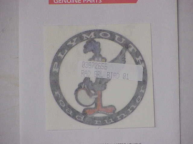 1972 1973 1974 Plymouth Road Runner птица в круг наклейка - Изображение 1 из 1