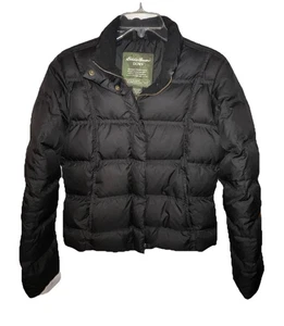 Eddie Bauer Gänsedaunenfüllung Jacke Unisex Medium gebraucht, in einwandfreiem Zustand leicht schwarz - Bild 1 von 10