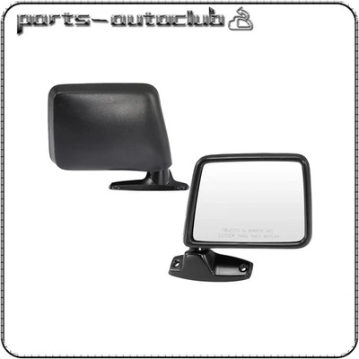 Espejos retrovisores laterales negros plegables manuales Ford Ranger Bronco II 1983-1992 Foto 1 de 4