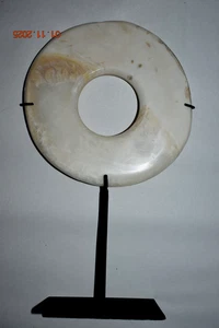 ¡¡GUAU!! INUSUAL DINERO PAPÚA NUEVA GUINEA YUA SHELL, 6", 10" en soporte personalizado 1900S - Imagen 1 de 2