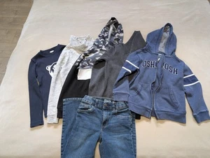 Boys Size 7/ 8 Clothing Lot Sweaters Jeans LOGG Nautica - Picture 1 of 3