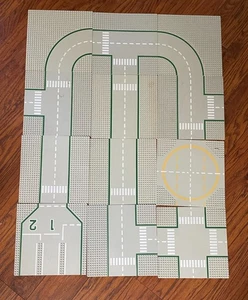 Vintage LEGO Light Gray Road Street Base Plates - Lot of 12 - Picture 1 of 1