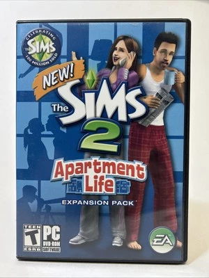 The Sims 2 Apartment Life Expansion Pack (PC Game, 2008) CIB w/ Manual, Tested! - Image 1 of 4
