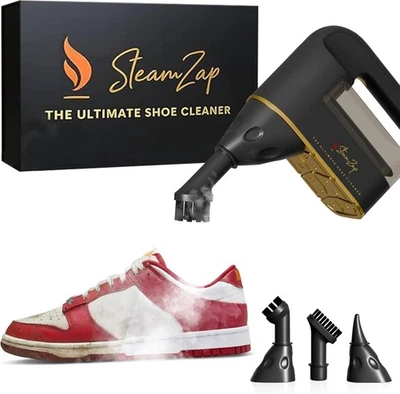 All-in-One Handheld Shoe Steam Cleaner w/ 5 Attachments – Clean & Deodorize - Image 1 of 4