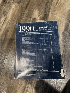 1990 Ford Probe Body Chassis Electrical Powertrain Car Shop Manual - Foto 1 di 3