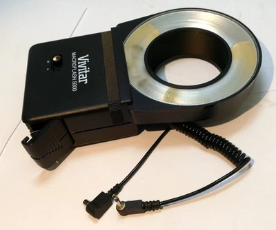 VIVITAR MACRO FLASH 5000 w/ 52mm ring adapter for 50mm f2.8 - Image 1 of 4
