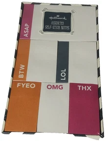 Hallmark Assorted Self-Stick Notes New Box - Picture 1 of 7