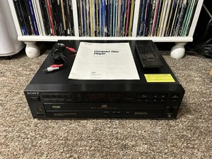 Vintage Sony CDP-C515 5-Disc CD Changer Player w/ Remote & Manual TESTED ✅ - Picture 1 of 19