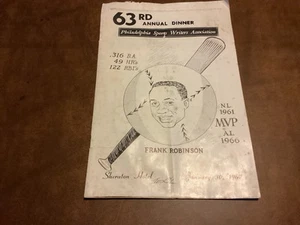 1967 Philadelphia Sports Writers Association 63. jährliches Abendessensprogramm - Bild 1 von 3