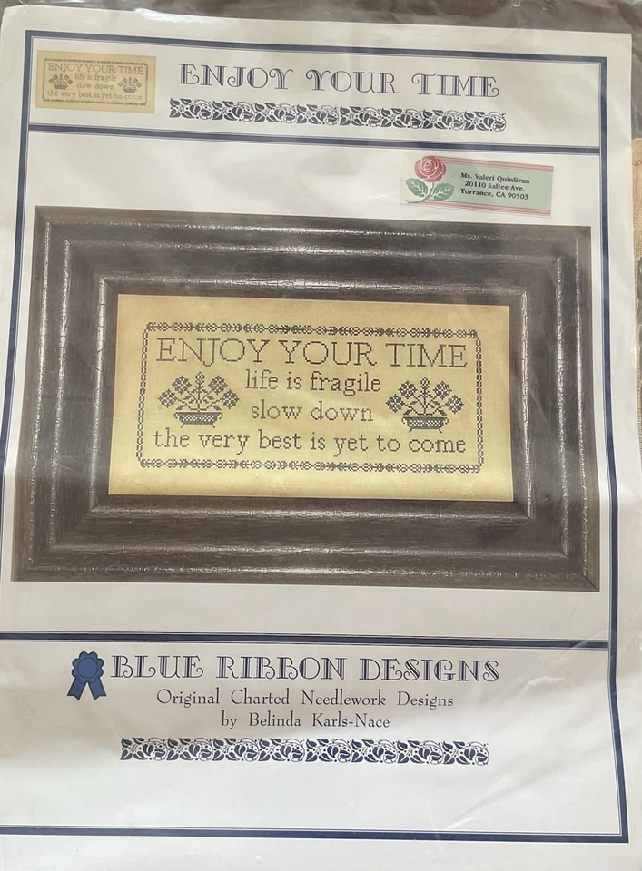 Blue Ribbon Designs  Anything Is Possible Sampler Fabric Thread New - Image 1 of 2