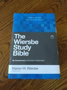 NKJV, Wiersbe Studienbibel, Hardcover, ~ 59,99 $ Einzelhandel ~ roter Brief, Nelson - Bild 1 von 11