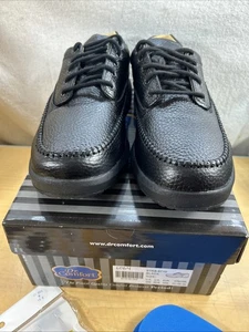 Dr. Comfort 8710 ‘STALLION’ Black Leather Diabetic Shoes Men's Size 10 W (6064) - Picture 1 of 11