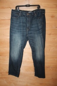 Levis Signature 567 Jeans Men 42x30 Blue Denim Stretch Athletic
