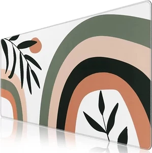 Mauspad XXL Gaming 900X400X3Mm Mauspad Groß Schwarzes Blatt Mousepad Rutschfeste - Bild 1 von 7