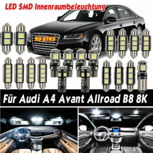 20X Canbus LED SMD Iluminación Interior Xenón Para Audi A4 Avant Allroad 8K5 B8 - Imagen 1 de 11