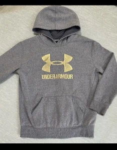 Under Armour Girls Pullover Hoodies Sweaters ColdGear Youth Size M Threadborne - Picture 1 of 8