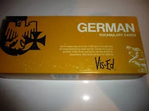 VIS-ED GERMAN VOCABULARY CARDS - Used - Free Shipping - Picture 1 of 6