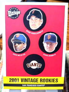 2001 Upper Deck Vintage SF Giants Rookies Baseball Card #363 Free Returns