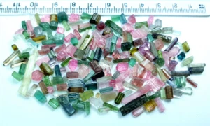 105 kt schöne gemischte Farben Turmalin Kristalle Typ & grobe Qualität gute Menge Posten - Bild 1 von 7