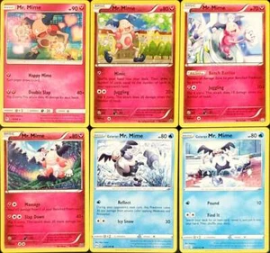 (6x) MR. MIME Pokemon Card Collection Set Deck Building FAIRY WATER - Picture 1 of 1