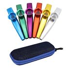 Easy Music Companion 2 Pcs Metal Kazoo Mouth Flute for Guitar and Piano