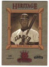 Barry Bonds 2002 Donruss Diamond Kings Heritage Collection   #HC-20