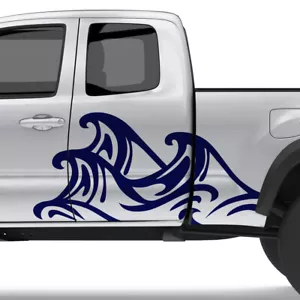 Auto Aufkleber Wellen Motiv Boot Surfen Outdoor Meer Natur Sticker #1391-180 - Bild 1 von 5