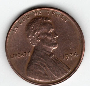 USA 1 Lincoln Memorial Cent 1974 (P) - Bild 1 von 2