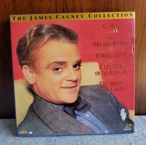 LaserDisc Box Set 5 movies JAMES CAGNEY G-Men Torrid Zone Oklahoma Kid Bride COD - Picture 1 of 13