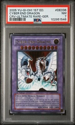 Yugioh Cyber End Drache Ultimate Rare 1. Auflage CRV-DE036 PSA 7 NM 2005 - Bild 1 von 2