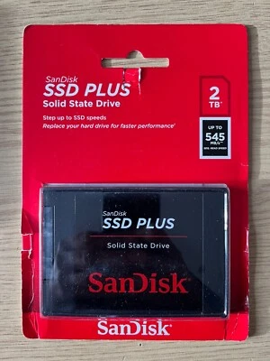 SanDisk SSD Plus 2 TB Internal 2.5" Solid State Drive - Brand New Sealed - Image 1 of 2